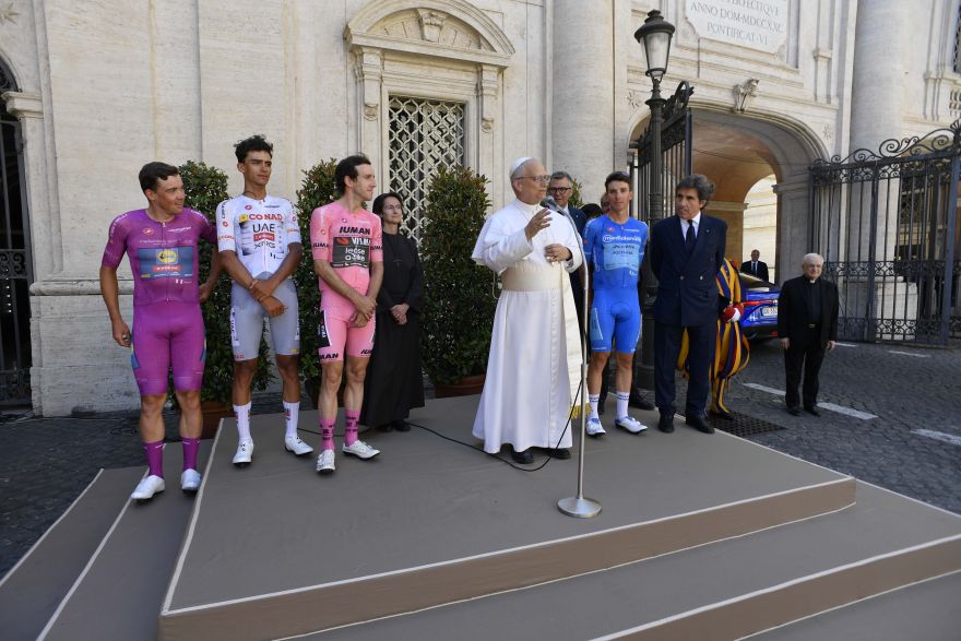 Nel segno di Papa Leone XIV. Il Giro d&rsquo;Italia 108 e la Citt&agrave; Eterna.